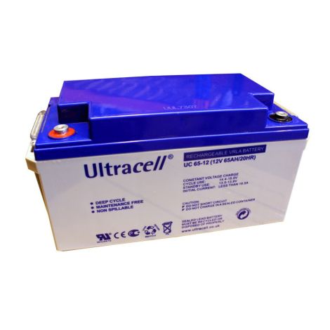 Bateria Chumbo "Deep Cycle" Ultracell 12V 65Ah - UC65-12