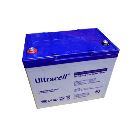Bateria Chumbo "Deep Cycle" GEL Ultracell 12V 75Ah - UCG75-12